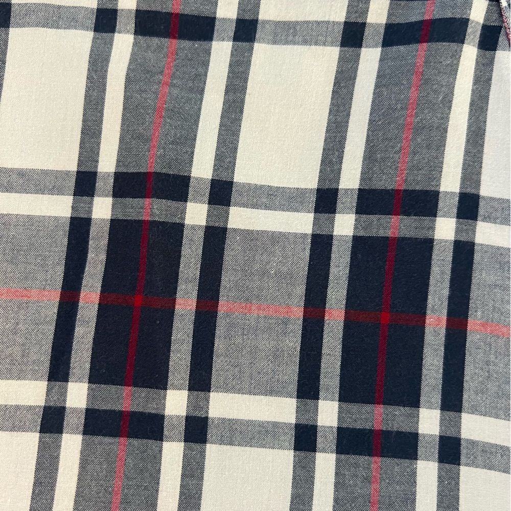 UNTUCKit Mens Shirt Long Sleeves Button Up Cotton Plaid Navy White Size XL - Picture 5 of 8